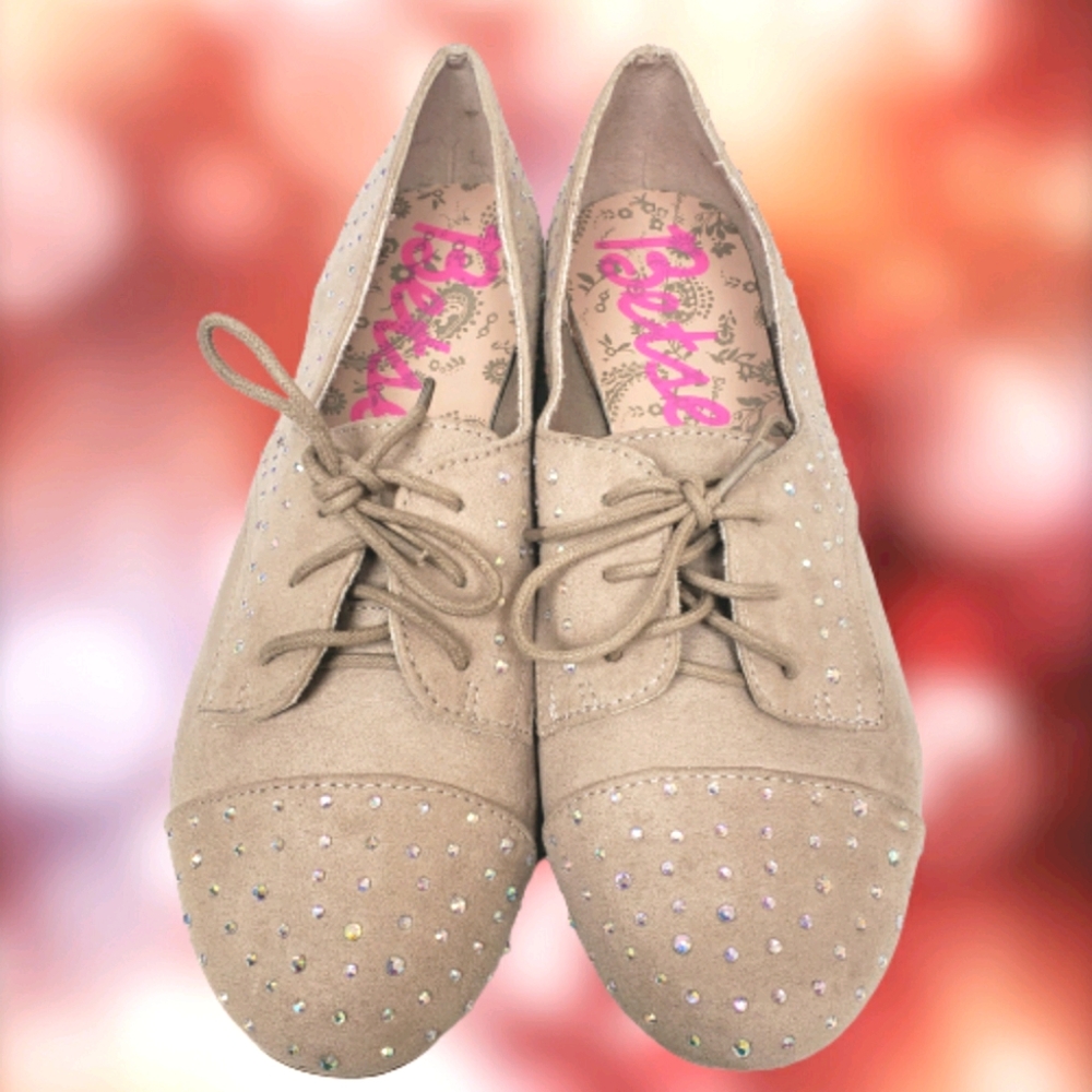 BETSEY JOHNSON Juniper Rhinestone Oxford Shoes
